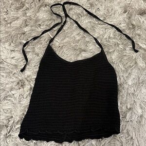 Black Halter Top